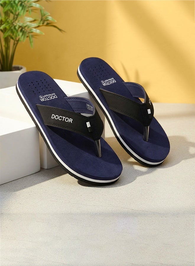 DOCTOR EXTRA SOFT Men’s Orthopedic Diabetic Anti-Skid Flip Flops D-24 | Lightweight Comfortable Daily Wear Slippers for Men D-24 - Image 1